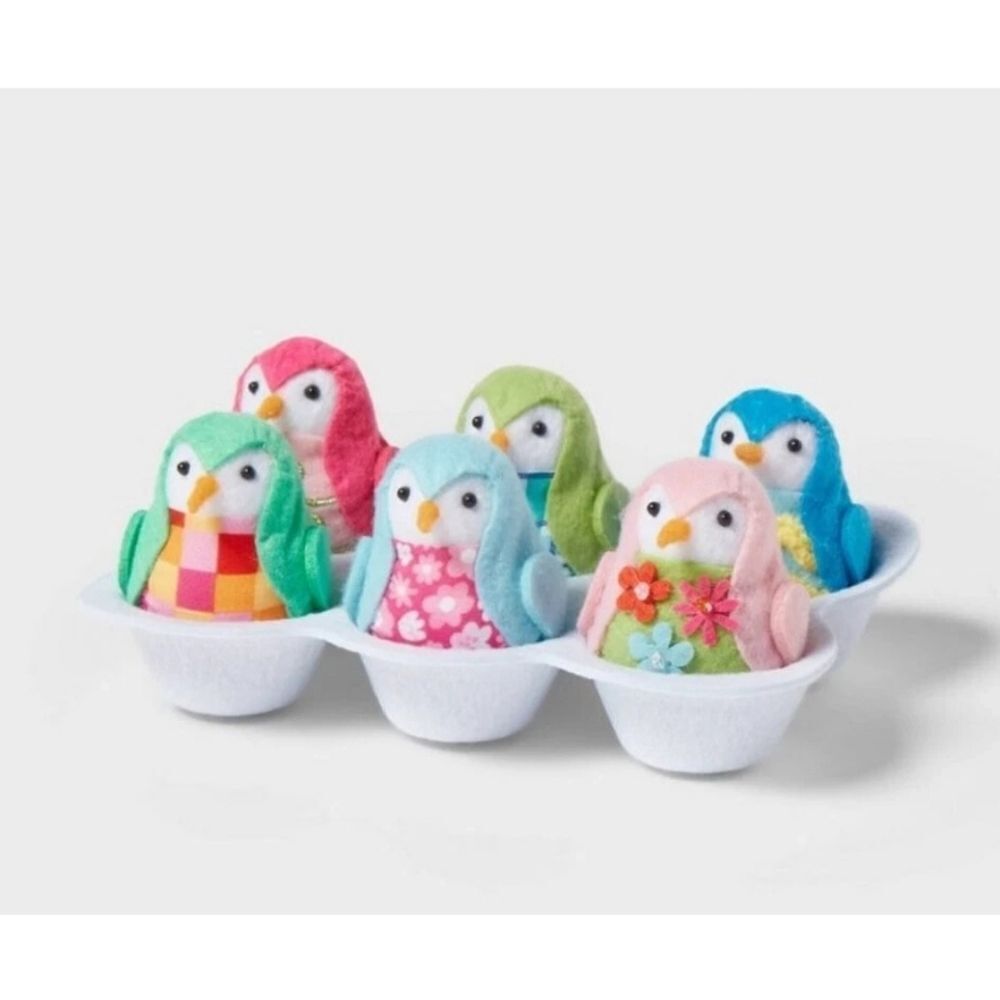 Target Spritz Easter 7 Piece Fabric Birds Egg Carton Featherly Friends 2025 New